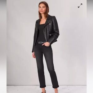 NWT Rag and Bone Dre Boyfriend Jean Vintage Stretch Denim Cornelia Black 30